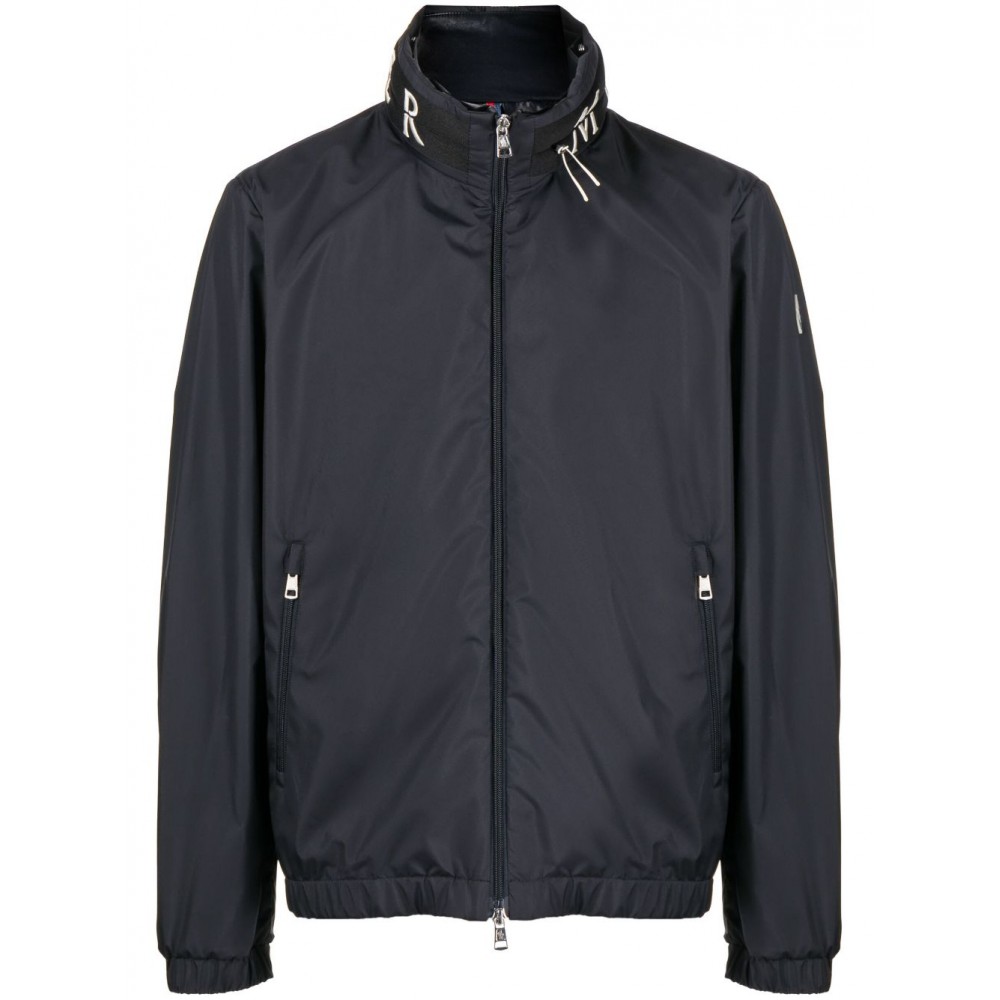 Moncler Beid concealed-hood zip-upjacket Blue MCS28187