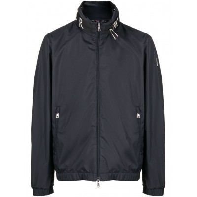 Moncler Beid concealed-hood zip-upjacket Blue MCS28187