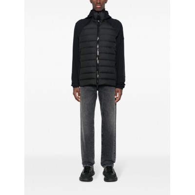 Moncler Viaur Hooded Quilted Jacket Black MCS29624