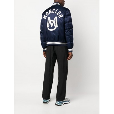 Moncler Dives Padded Bomber Jacket Blue MCS28406