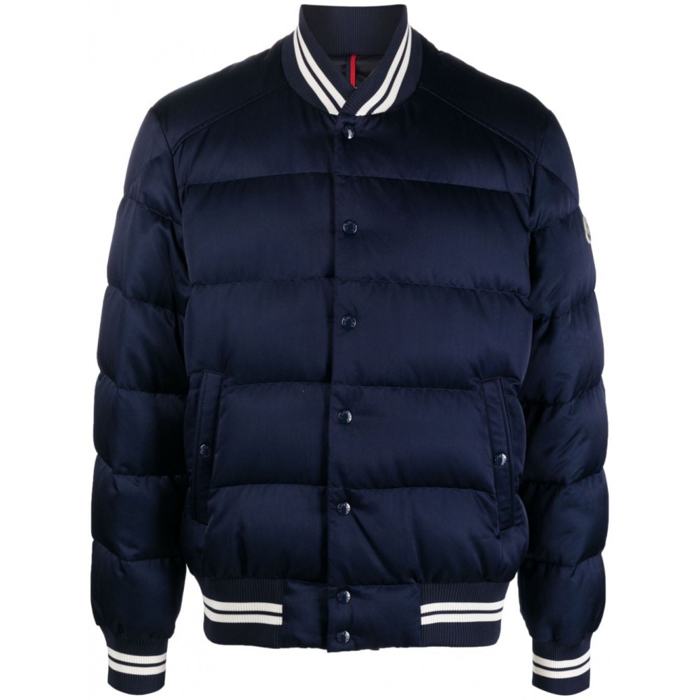 Moncler Dives Padded Bomber Jacket Blue MCS28406