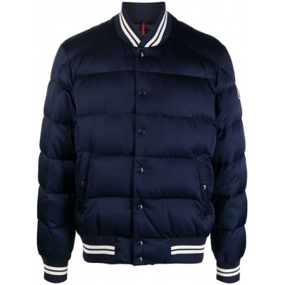 Moncler Dives Padded Bomber Jacket Blue MCS28406