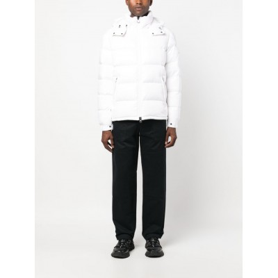 Moncler Maya Hooded Puffer Jacket White MCS29220