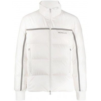 Moncler logo-print Padded Jacket Neutrals MCS29140