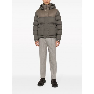 Moncler Mussala feather-down Jacket Green MCS29273