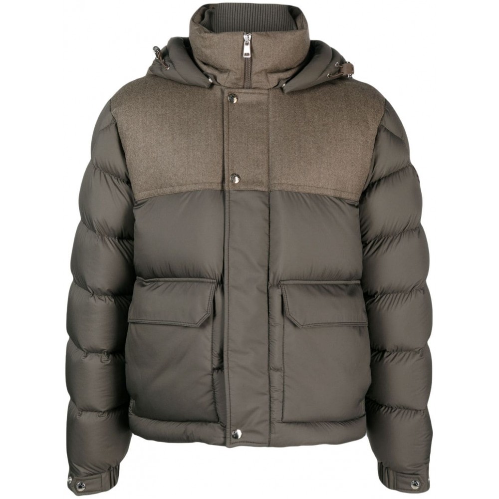 Moncler Mussala feather-down Jacket Green MCS29273