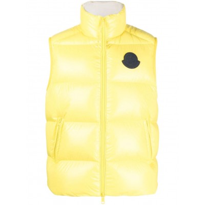 Moncler Sumido logo-patch Down Vest Yellow MCS29545