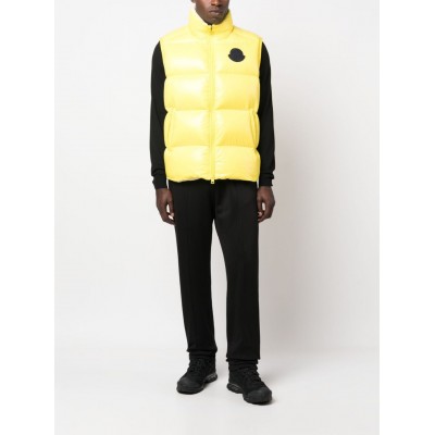 Moncler Sumido logo-patch Down Vest Yellow MCS29545