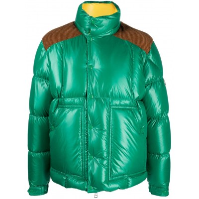 Moncler Ain Panelled Puffer Jacket Green MCS28032