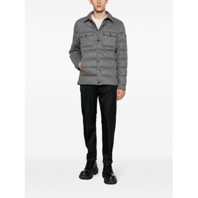 Moncler Todorka Quilted Shirt Jacket Grey MCS29571