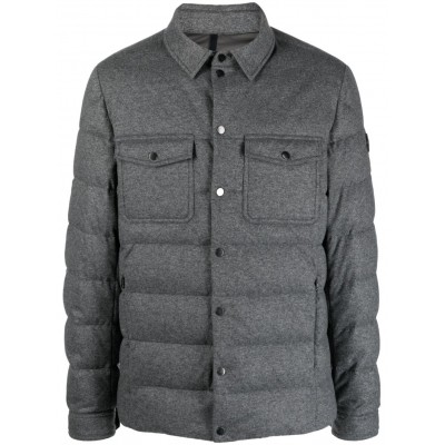 Moncler Todorka Quilted Shirt Jacket Grey MCS29571