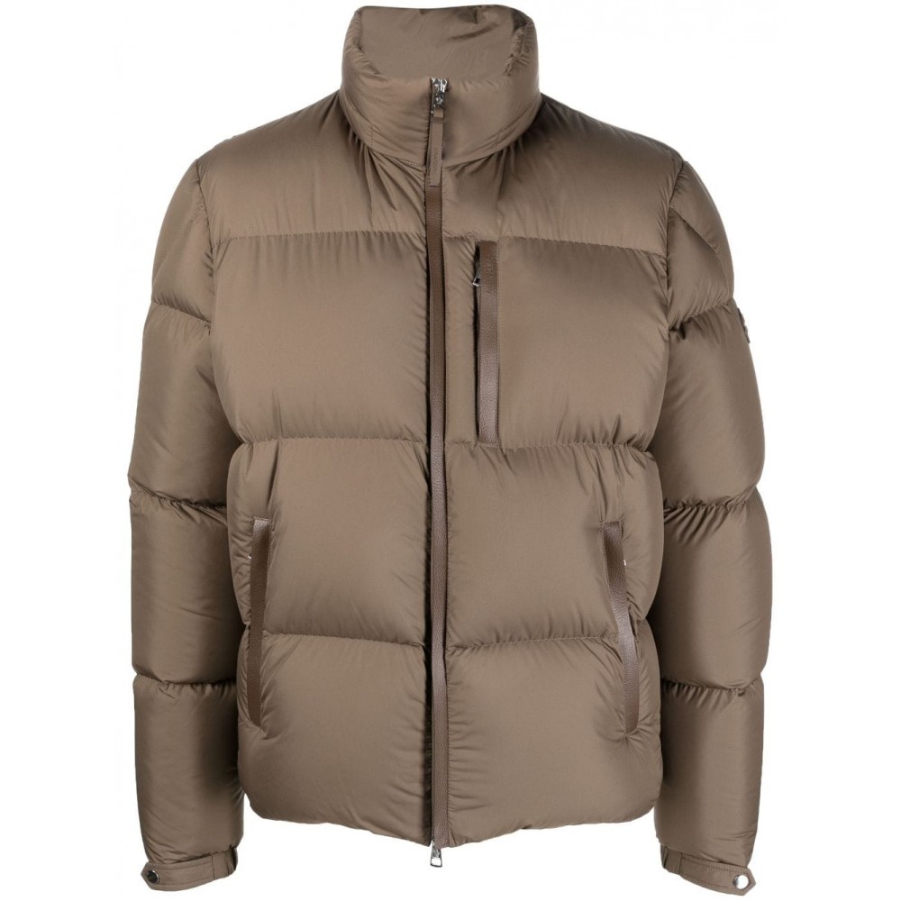 Moncler Besbre feather-down Puffer Jacket Brown MCS28201