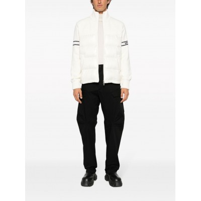 Moncler padded-panel wool-blend Cardigan Neutrals MCS29353