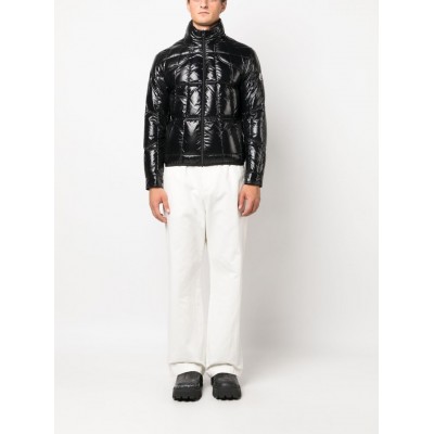 Moncler Tevel high-shine Padded Jacket Black MCS29560