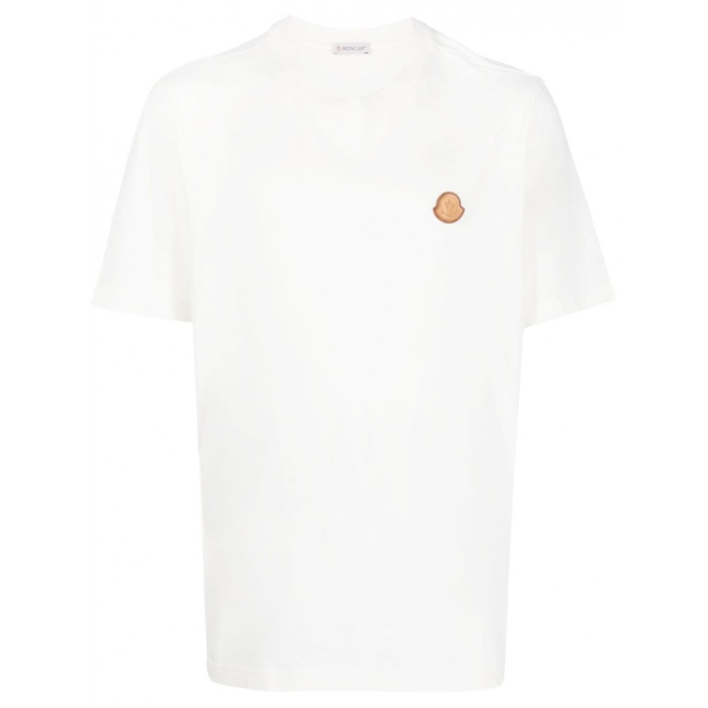 Moncler logo-applique Cotton T-shirt White MCS28797