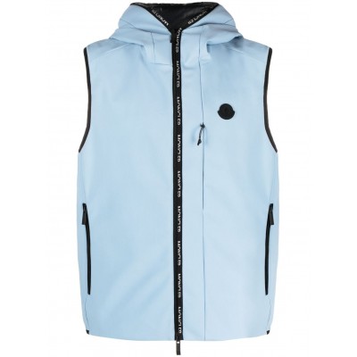 Moncler detachable-sleeves Hooded Jacket Blue MCS28395