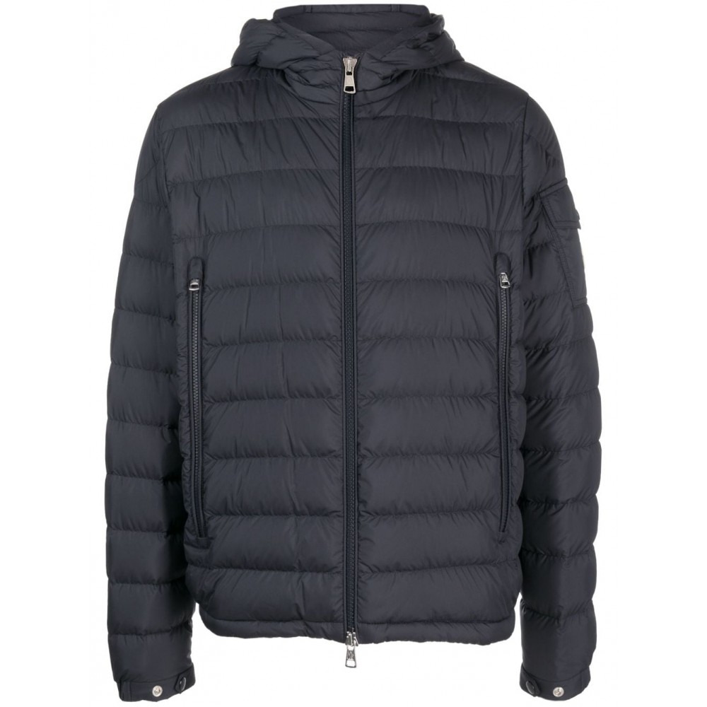 Moncler logo-patch Padded Jacket Blue MCS29018