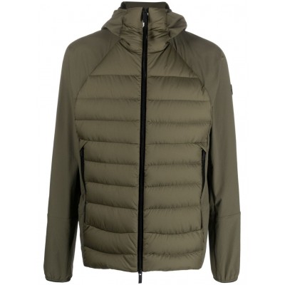 Moncler logo-patch Padded Hooded Jacket Green MCS29012