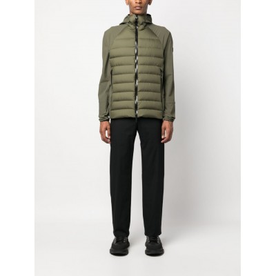 Moncler logo-patch Padded Hooded Jacket Green MCS29012