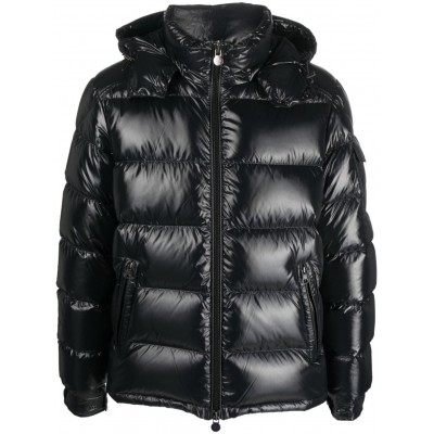 Moncler Maya zip-up Padded Hooded Jacket Black MCS29227