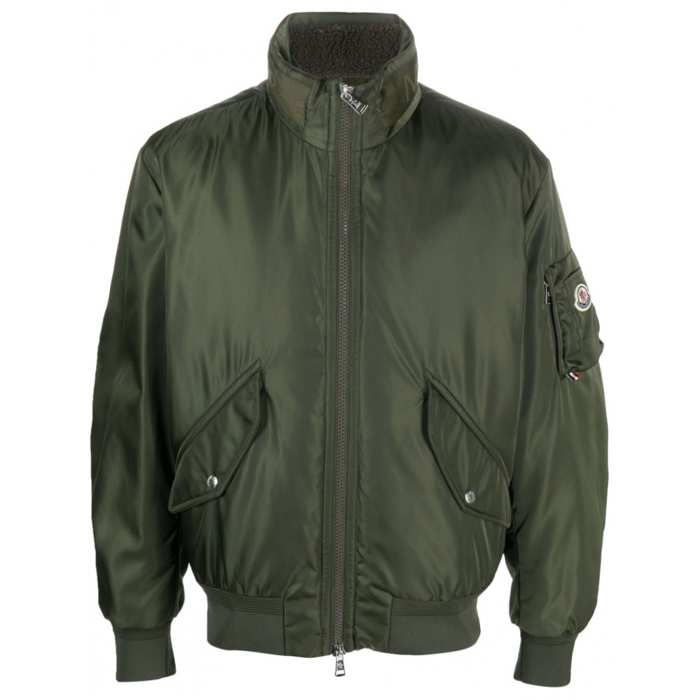 Moncler high-shine Padded Jacket Green MCS28604