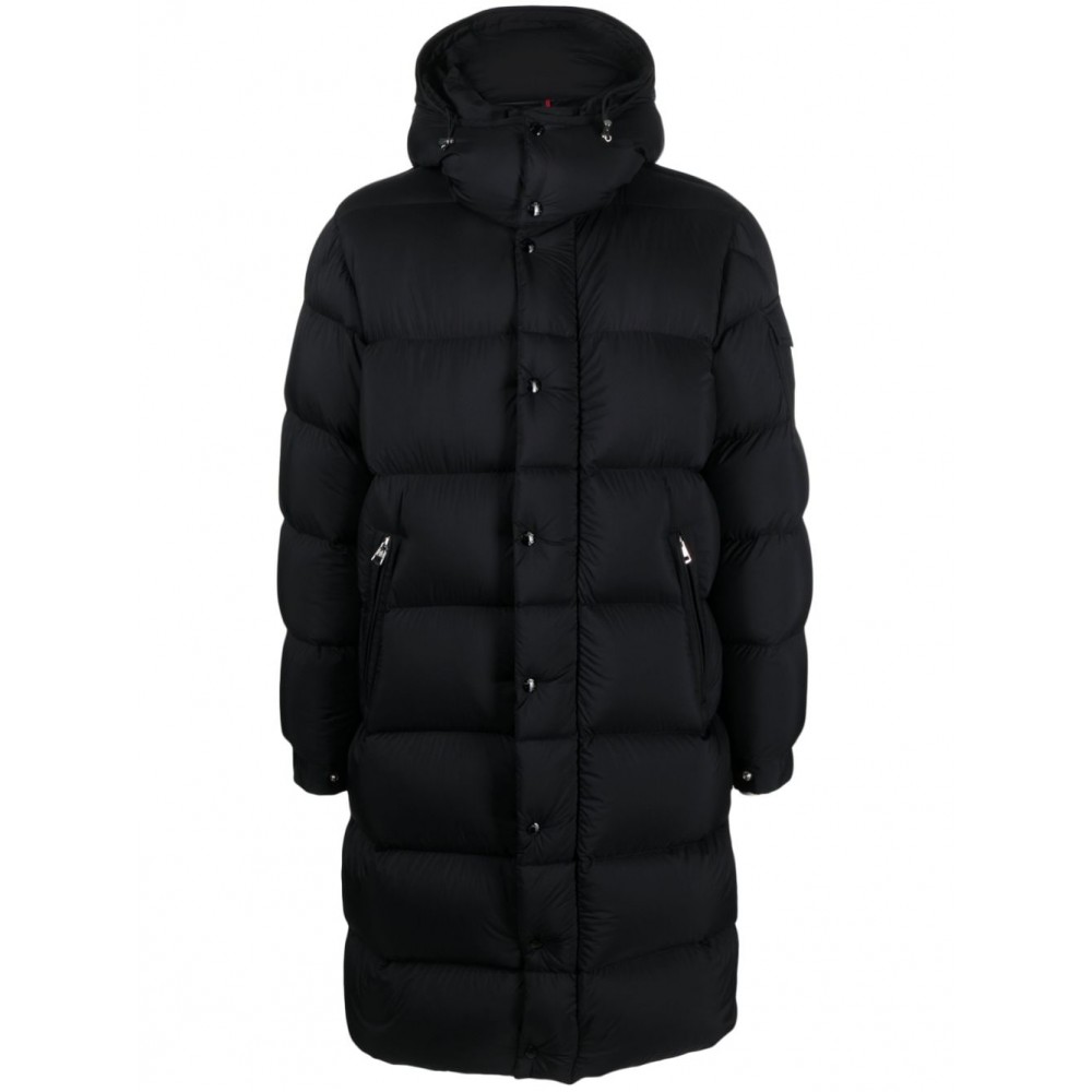 Moncler logo-patch Padded Coat Black MCS28997