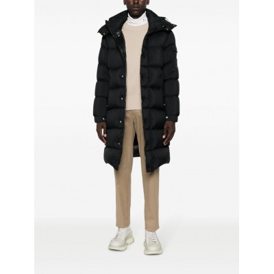 Moncler logo-patch Padded Coat Black MCS28997