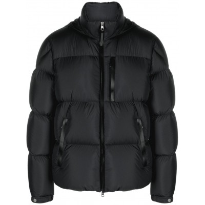 Moncler Besbre leather-trim Puffer Jacket Black MCS28202