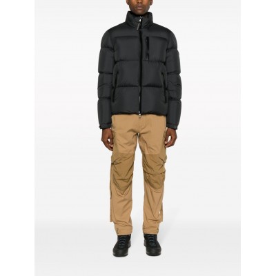 Moncler Besbre leather-trim Puffer Jacket Black MCS28202