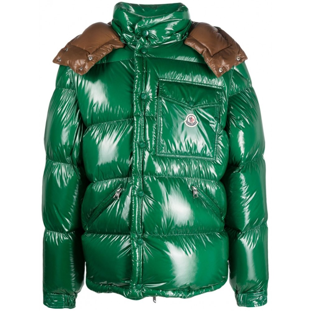 Moncler detachable-sleeves Puffer Jacket Green MCS28396