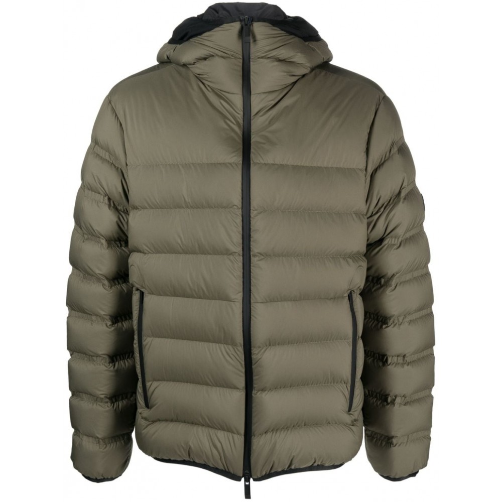 Moncler Hooded Puffer Jacket Green MCS28627