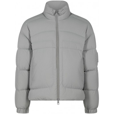 Moncler Dofida logo-patch Padded Jacket Grey MCS28407