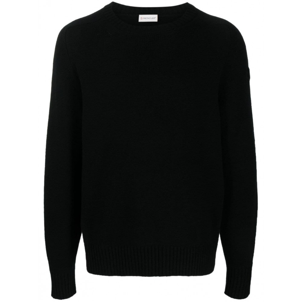 Moncler logo-applique Cashmere Jumper Black MCS28786