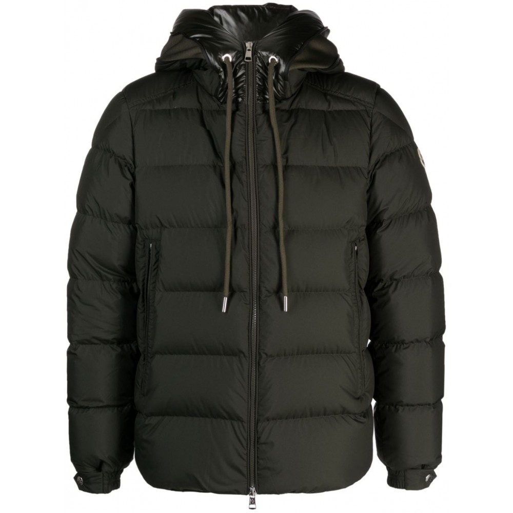 Moncler Cardere Hooded Quilted Jacket Green MCS28265