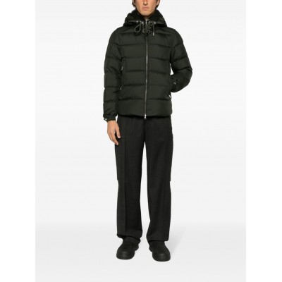 Moncler Cardere Hooded Quilted Jacket Green MCS28265