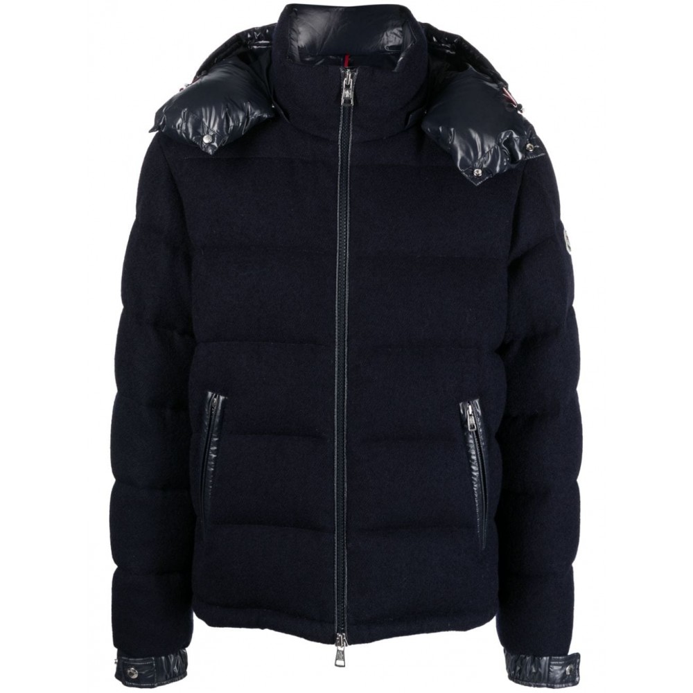 Moncler Winniped Quilted Wool Jacket Blue MCS29632