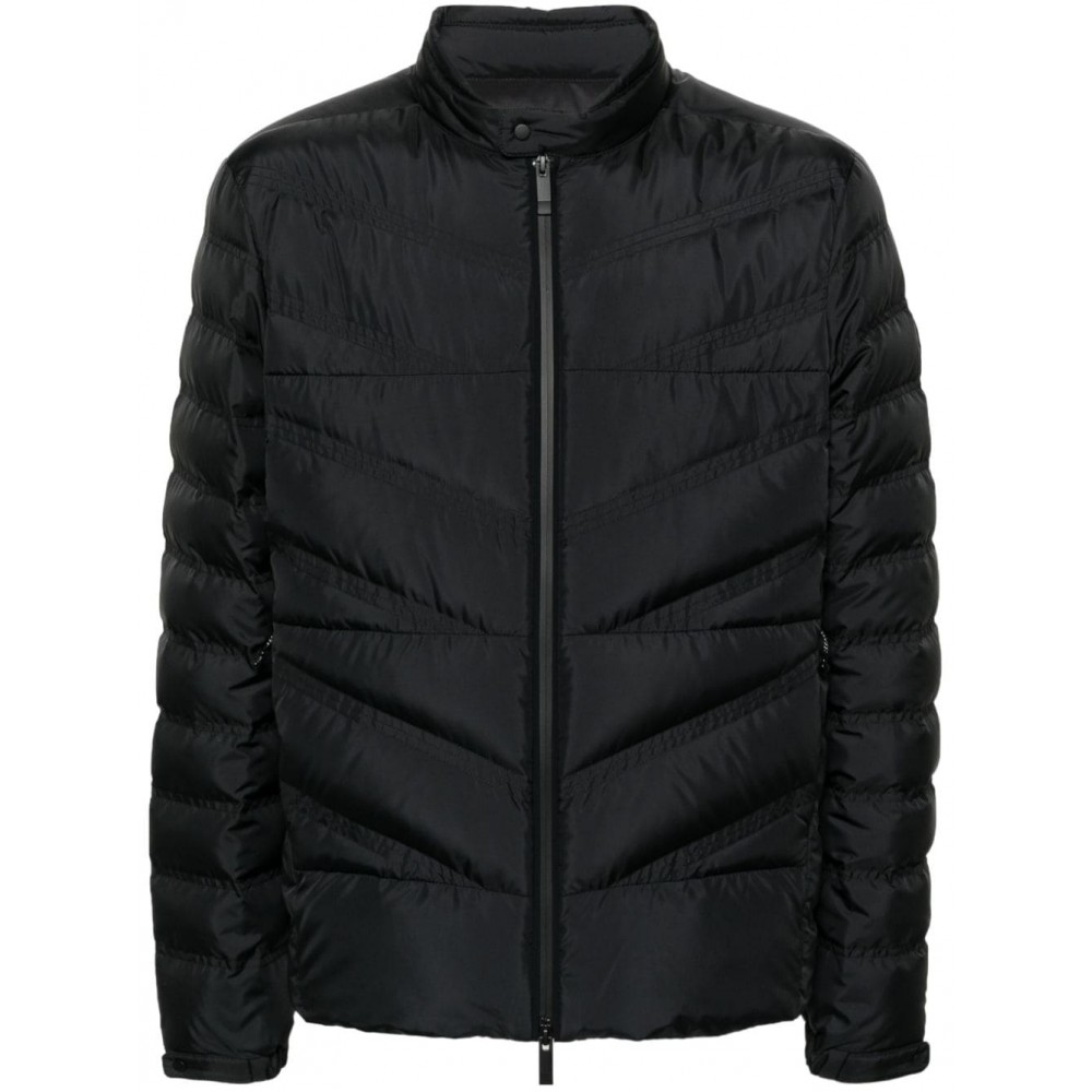 Moncler zip-up Quilted Jacket Black MCS29667