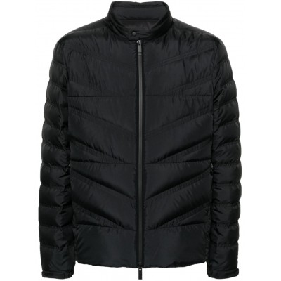 Moncler zip-up Quilted Jacket Black MCS29667