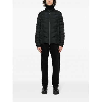 Moncler zip-up Quilted Jacket Black MCS29667