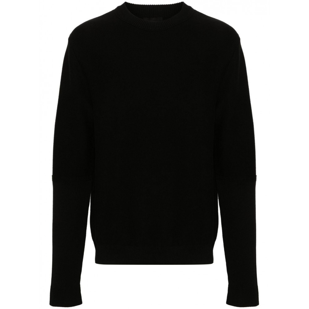 Moncler logo-patch Cotton Jumper Black MCS28930