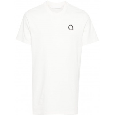 Moncler applique-logo Cotton T-shirt Neutrals MCS28099