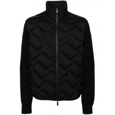 Moncler padded-panel Knitted Jacket Black MCS29350