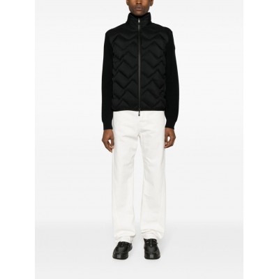 Moncler padded-panel Knitted Jacket Black MCS29350