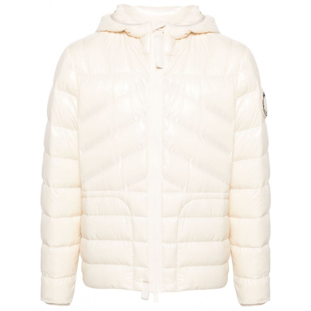 Moncler Chiwen Hooded Down Jacket Neutrals MCS28301