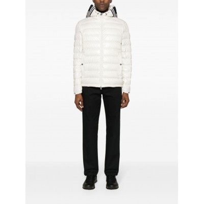 Moncler Cornour Hooded Down Jacket White MCS28348