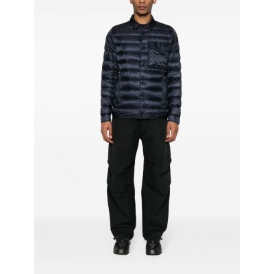 Moncler logo-applique Puffer Jacket Blue MCS28832