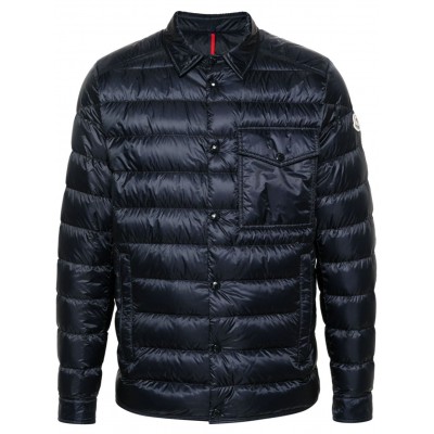 Moncler logo-applique Puffer Jacket Blue MCS28832