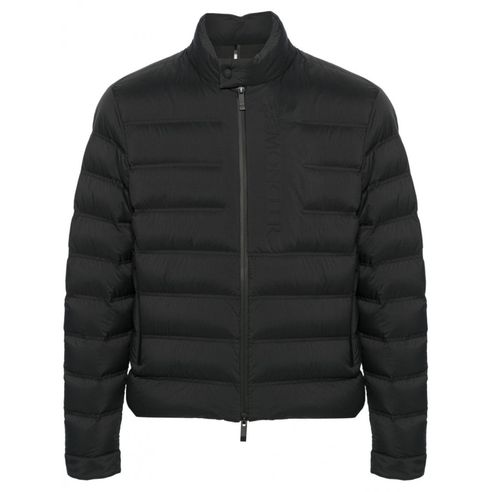 Moncler logo-embossed Quilted Jacket Black MCS28859