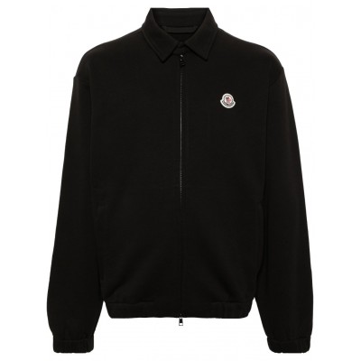 Moncler zip-up Jersey Cardigan Black MCS29660