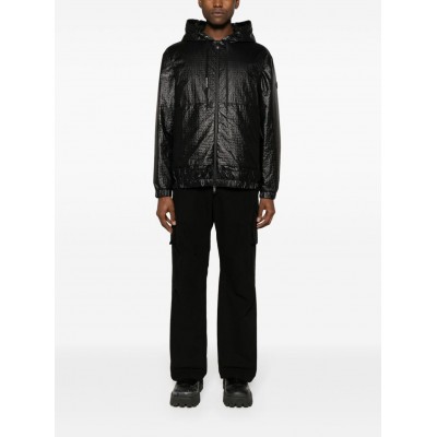 Moncler logo-embossed Hooded Jacket Black MCS28858